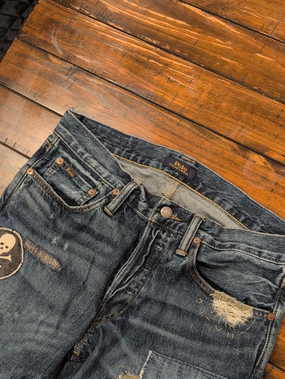 Polo Sullivan Slim Distressed Jeans Patchwork 30x29